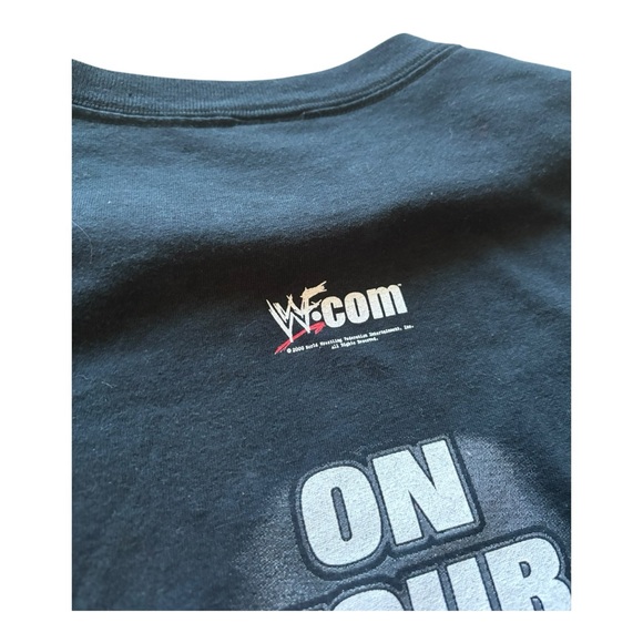 Vintage 90s WWF The Rock “Layeth The Smacketh Down” Wrestling Tee – 2XL - Picture 4 of 4